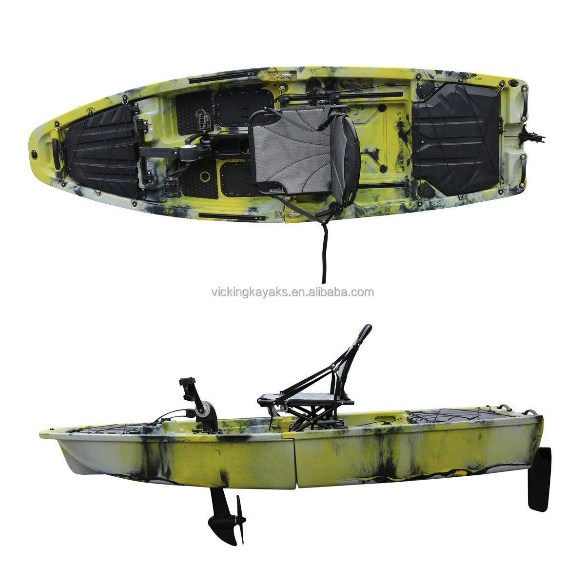 Fishing Kayak Seat - قارب كاياك للصيد بمقعدين ومحرك دفع