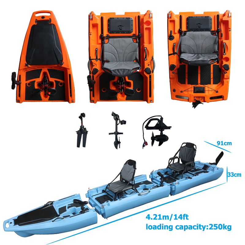 قارب كاياك قابل للفصل بطول 14  - مراجعة Fishing Kayak Seat وسعره