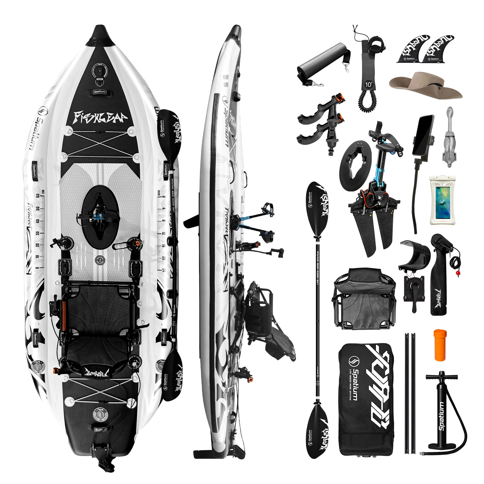 قارب كاياك قابل للنفخ من سباتي - مراجعة Fishing Kayak Seat وسعره
