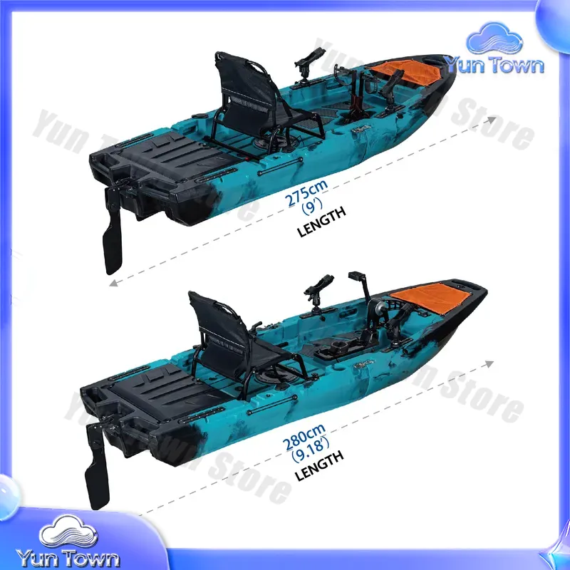كاياك مودولار بطول 9.5 قدم مع  - مراجعة Fishing Kayak Pedal Drive وسعره